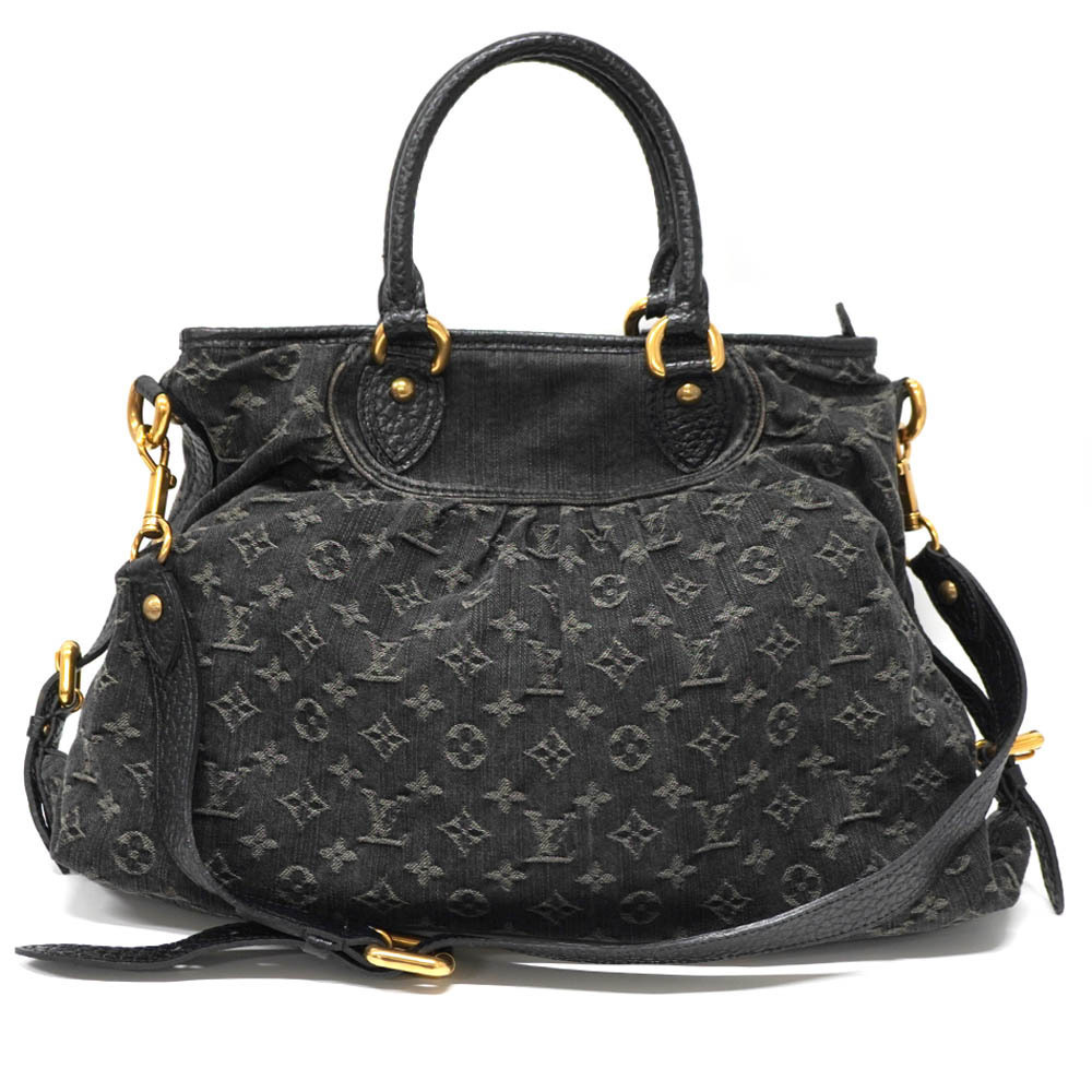 Louis Vuitton Neo Cabby Bag Black Monogram Denim